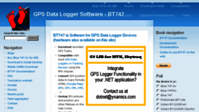 What Bt747.org website looked like in 2016 (7 years ago)
