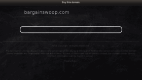 What Bargainswoop.com website looked like in 2016 (7 years ago)