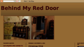 What Behindmyreddoor.com website looked like in 2016 (7 years ago)