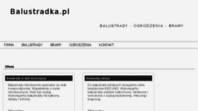 What Balustradka.pl website looked like in 2016 (7 years ago)