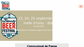 What Biarritzbeerfestival.fr website looked like in 2016 (7 years ago)