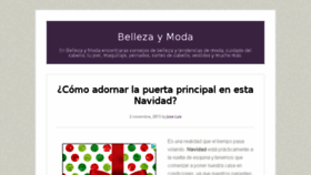 What Bellezaymoda.mx website looked like in 2016 (7 years ago)