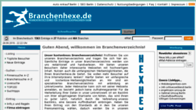 What Branchenhexe.de website looked like in 2016 (7 years ago)