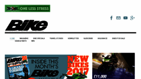 What Bikemagazine.co.uk website looked like in 2016 (7 years ago)