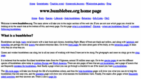 What Bumblebee.org website looked like in 2016 (7 years ago)