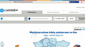 What Bilety-autokarowe.e-podroznik.pl website looked like in 2016 (7 years ago)