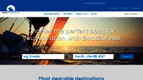 What Boatbureau.com website looked like in 2016 (7 years ago)