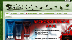 What Bio-shopik.cz website looked like in 2016 (7 years ago)