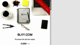 What Blvy.com website looked like in 2016 (7 years ago)