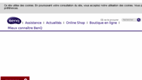 What Benq.fr website looked like in 2016 (7 years ago)