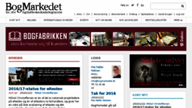 What Bogmarkedet.dk website looked like in 2016 (7 years ago)