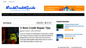 What Bankcreditguide.com website looked like in 2016 (7 years ago)