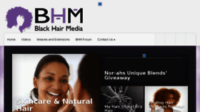 What Blackhairmedia.com website looked like in 2016 (7 years ago)