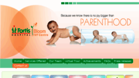 What Bloomivfmohali.com website looked like in 2016 (9 years ago)
