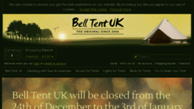 What Belltent.co.uk website looked like in 2016 (7 years ago)