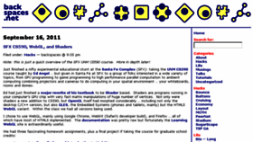 What Backspaces.net website looked like in 2016 (7 years ago)