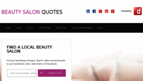 What Beautysalonquotes.com.au website looked like in 2016 (7 years ago)