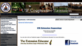 What Browncountyextension.org website looked like in 2016 (7 years ago)