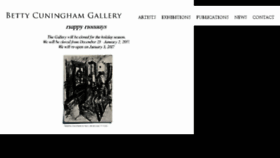 What Bettycuninghamgallery.com website looked like in 2016 (7 years ago)