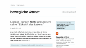 What Bewegliche-lettern.de website looked like in 2016 (7 years ago)