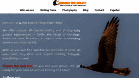 What Birdingthestrait.com website looked like in 2016 (7 years ago)