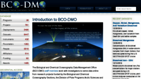What Bco-dmo.org website looked like in 2016 (7 years ago)