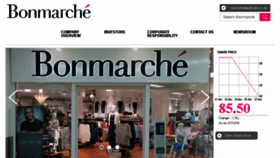 What Bonmarcheplc.co.uk website looked like in 2016 (7 years ago)
