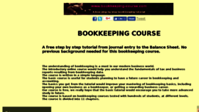 What Bookkeeping-course.com website looked like in 2016 (7 years ago)