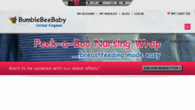 What Bumblebeebaby.co.uk website looked like in 2016 (7 years ago)