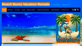 What Beachbumsdestin.com website looked like in 2016 (7 years ago)