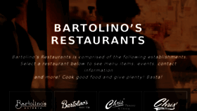 What Bartolinosrestaurants.com website looked like in 2016 (7 years ago)