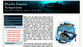 What Bluefinfutures2016.org website looked like in 2016 (7 years ago)