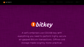 What Bitkey.io website looked like in 2016 (7 years ago)