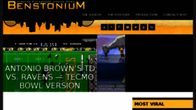 What Benstonium.com website looked like in 2016 (7 years ago)