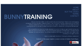 What Bunnytraining.com website looked like in 2016 (7 years ago)
