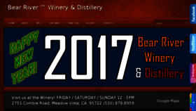What Bearriverwinery.com website looked like in 2016 (7 years ago)