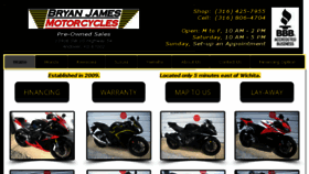 What Bjmotorcycles.com website looked like in 2016 (7 years ago)