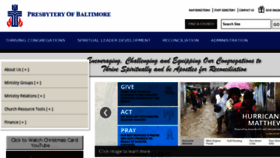 What Baltimorepresbytery.org website looked like in 2016 (7 years ago)
