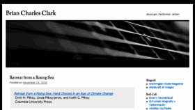 What Briancharlesclark.com website looked like in 2016 (7 years ago)