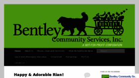 What Bentleycommunityservices.org website looked like in 2016 (7 years ago)
