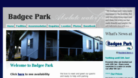 What Badgeepark.com.au website looked like in 2016 (7 years ago)