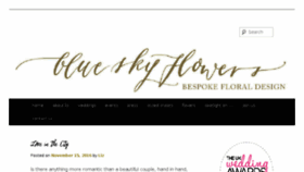 What Blueskyflowers.co.uk website looked like in 2016 (8 years ago)