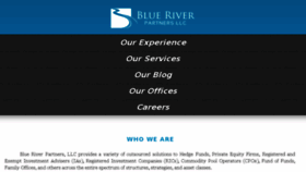 What Blueriverpartnersllc.com website looked like in 2016 (7 years ago)
