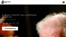 What Boulezsaal.de website looked like in 2016 (7 years ago)