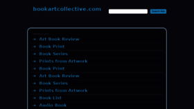 What Bookartcollective.com website looked like in 2016 (7 years ago)