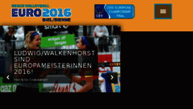 What Beacheuro2016.ch website looked like in 2016 (7 years ago)
