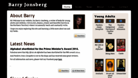 What Barryjonsberg.com website looked like in 2016 (7 years ago)
