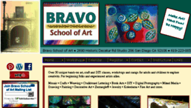 What Bravoschoolofart.com website looked like in 2016 (7 years ago)