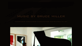 What Brucemillermusic.com website looked like in 2016 (7 years ago)