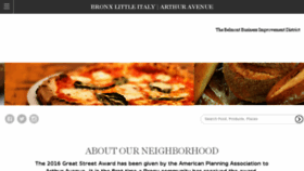 What Bronxlittleitaly.com website looked like in 2016 (7 years ago)